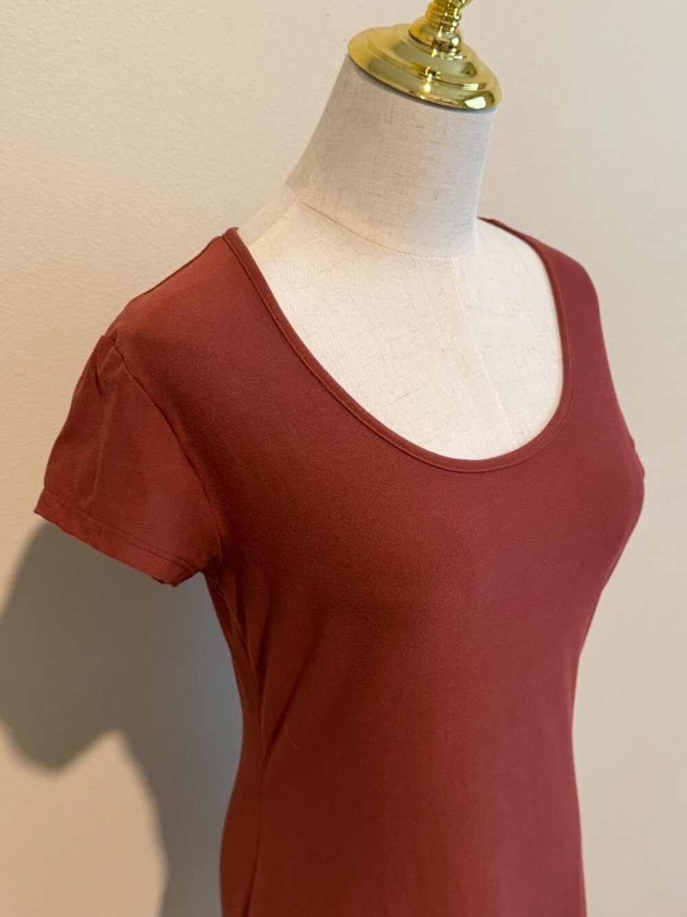 Derek Heart Terracotta T-Shirt Dress Size L - Picture 2 of 7